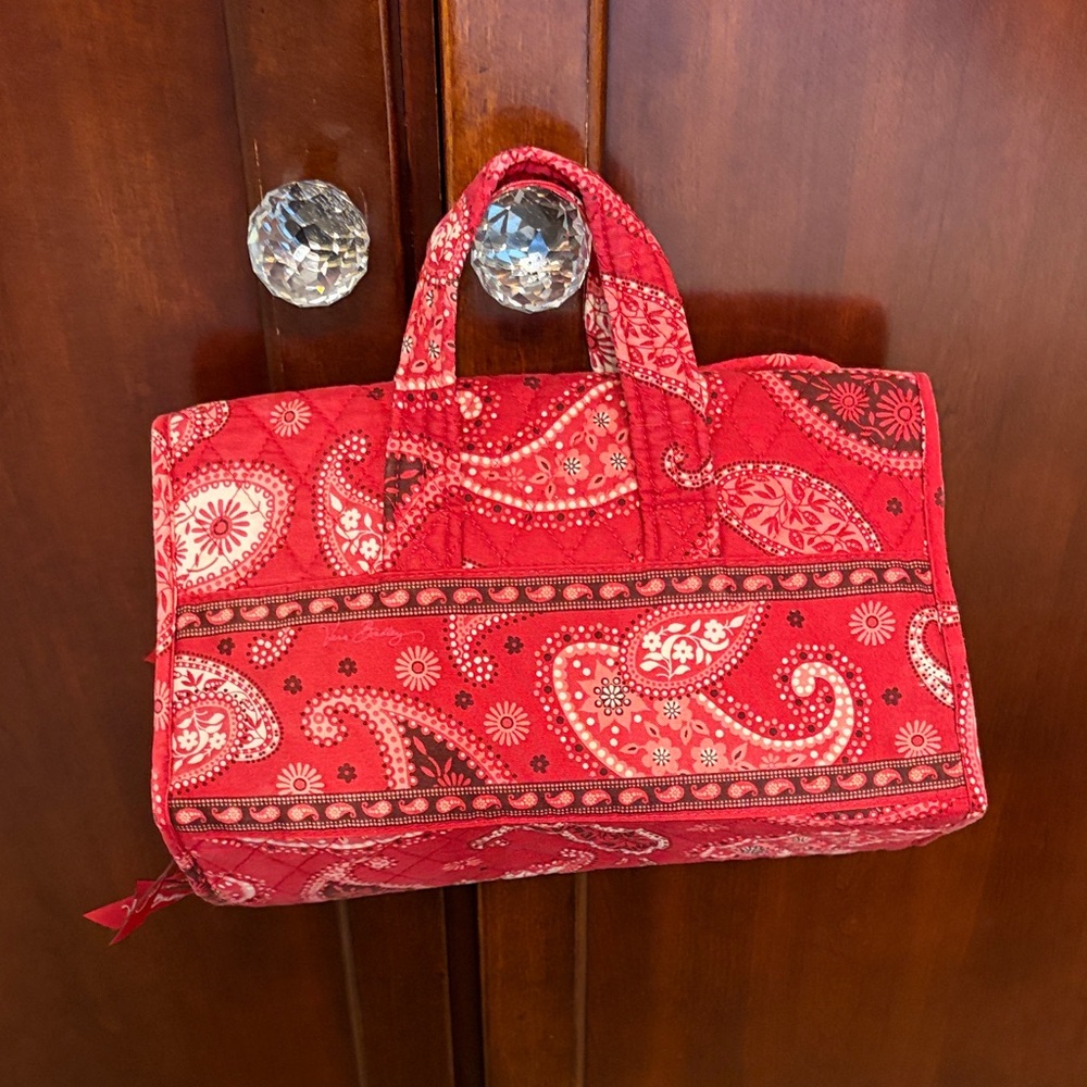 Vera Bradley Red Paisley Hanging Organizer